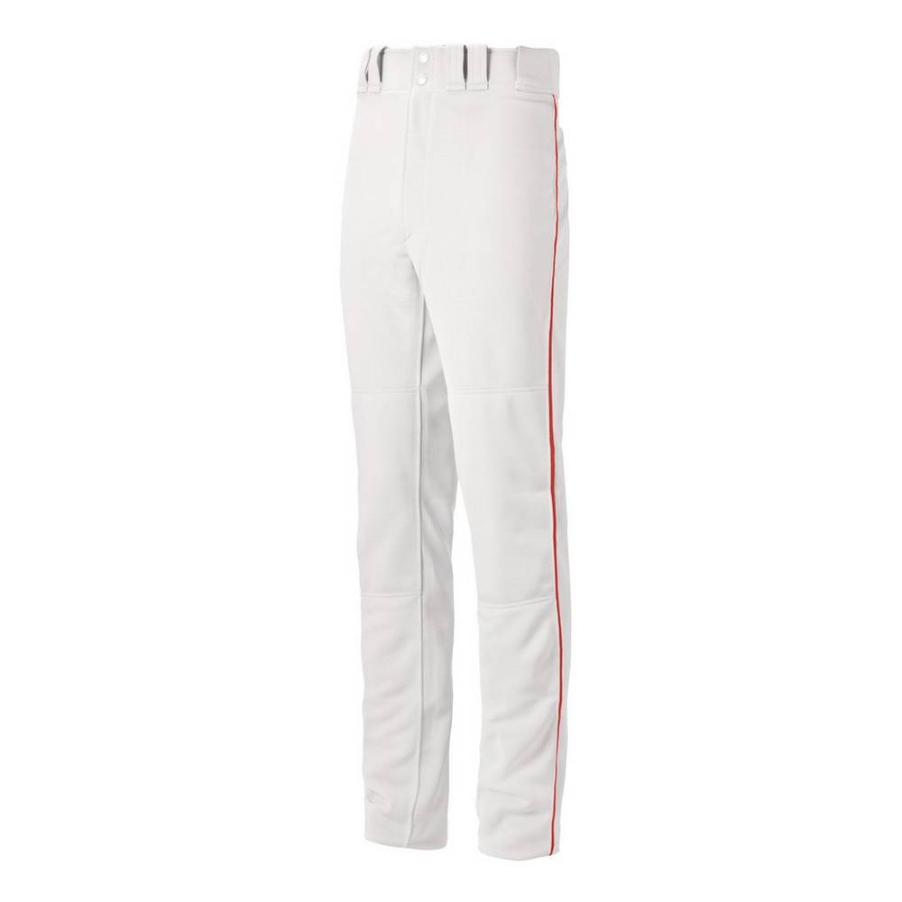 Pantalones Mizuno Beisbol Premier Pro Piped G2 Para Hombre Blancos/Rojos 4278519-LE